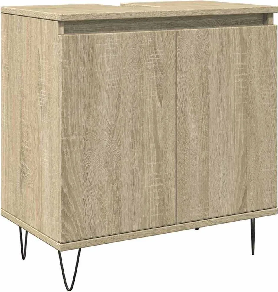 Mobile Bagno Sottolavabo Rovere Sonoma 58x33x60 cm vidaXL Offerta