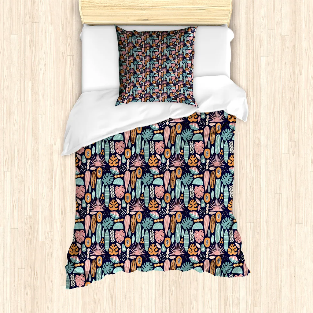 Copripiumino Jungle ABAKUHAUS Boho-Chic Singolo 135x200cm