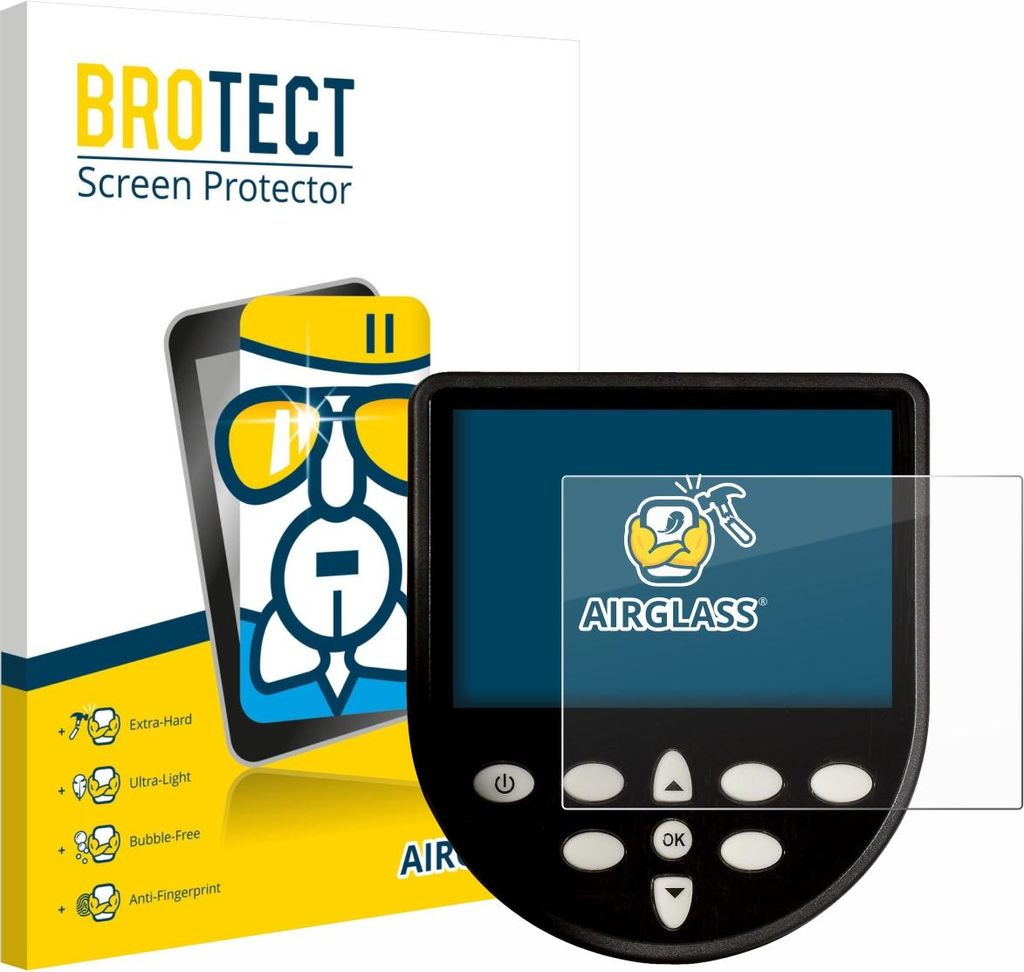 BROTECT Schutzglas für WaterRower Series 4 Monitor Schutzfolie Panzer Folie Glas Display Schutz klar