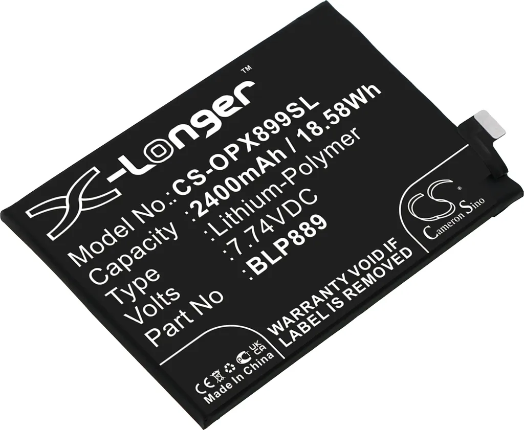 Batterie pour Oppo Find X5 Pro CPH2305 TECHTEK Remplacement BLP889