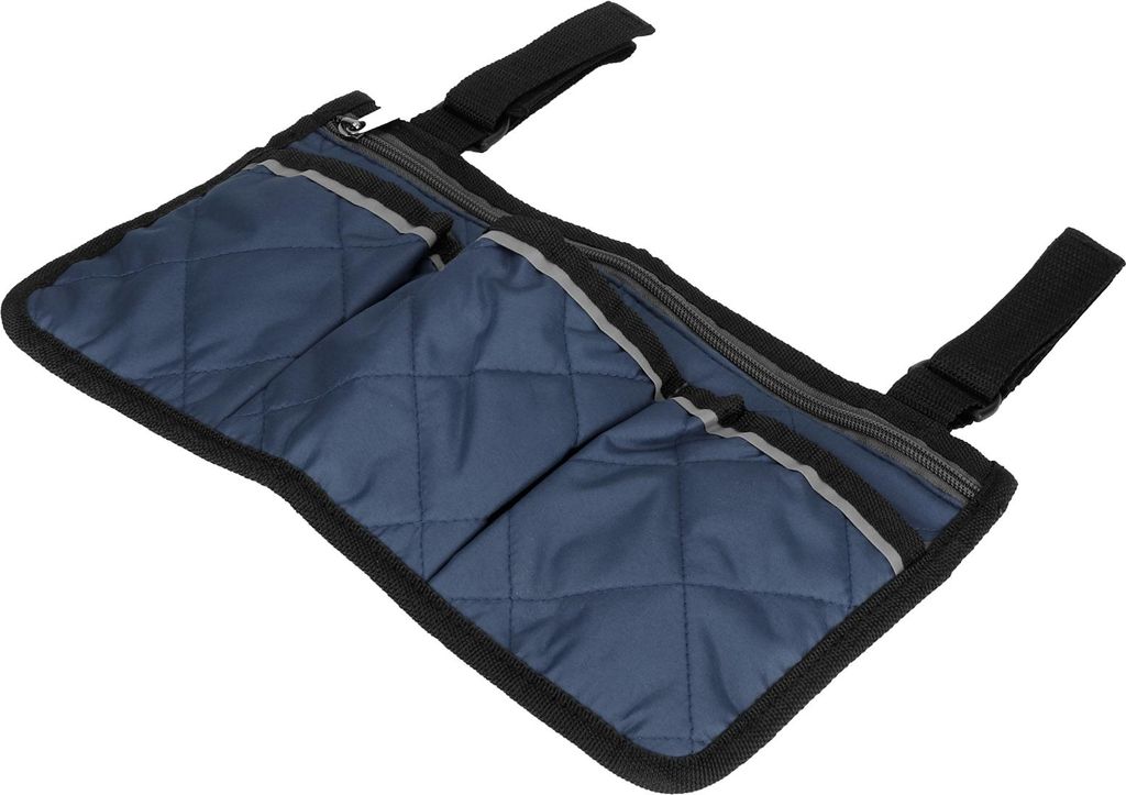 Multifunktionale Rollstuhl Seite hängende Tasche Büro Stuhl Lagerung Tasche Armlehne Pouch OrganizerNavy Blue