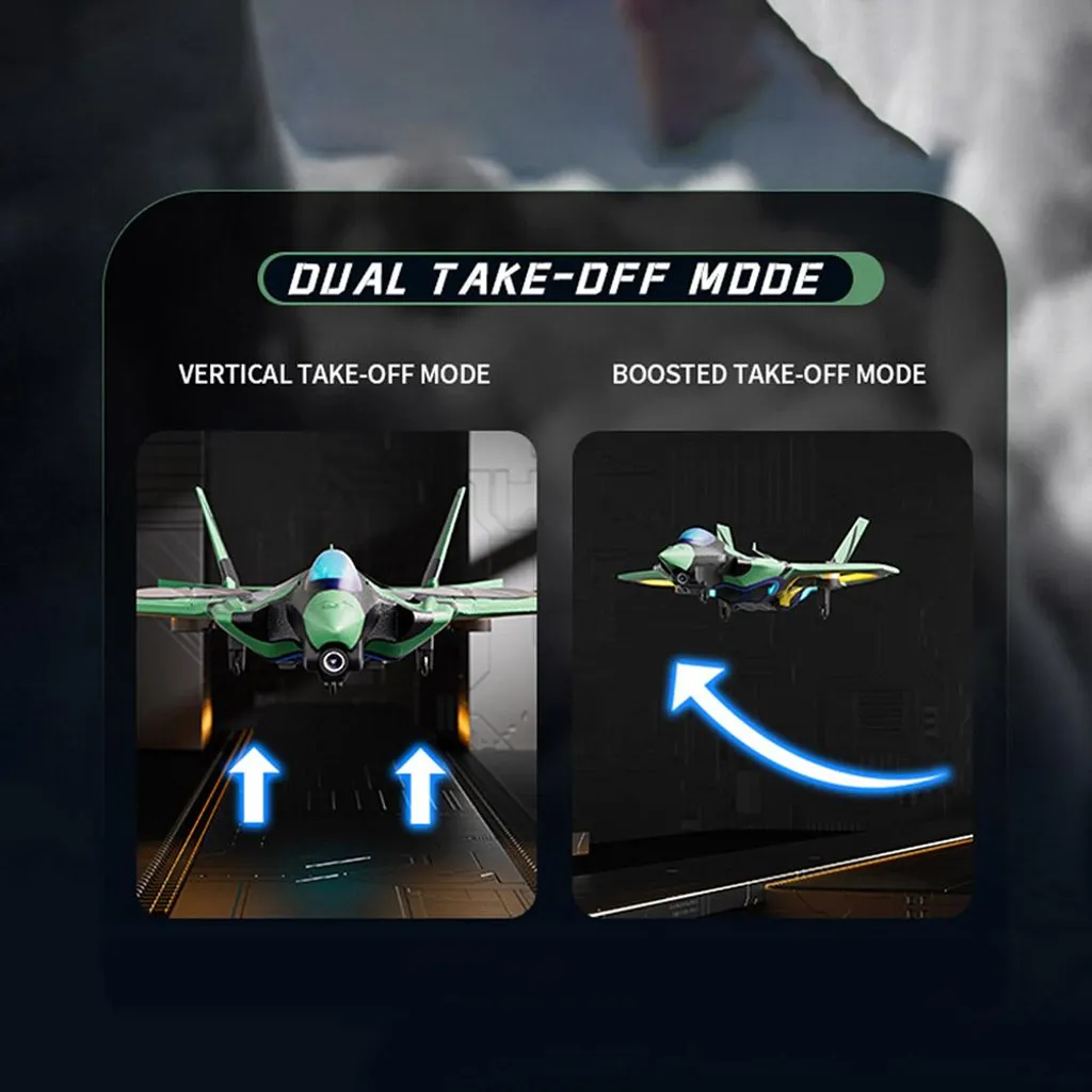Drone Avion de Combat F-22 avec Moteur Brushless et 2 Batteries Lithium
