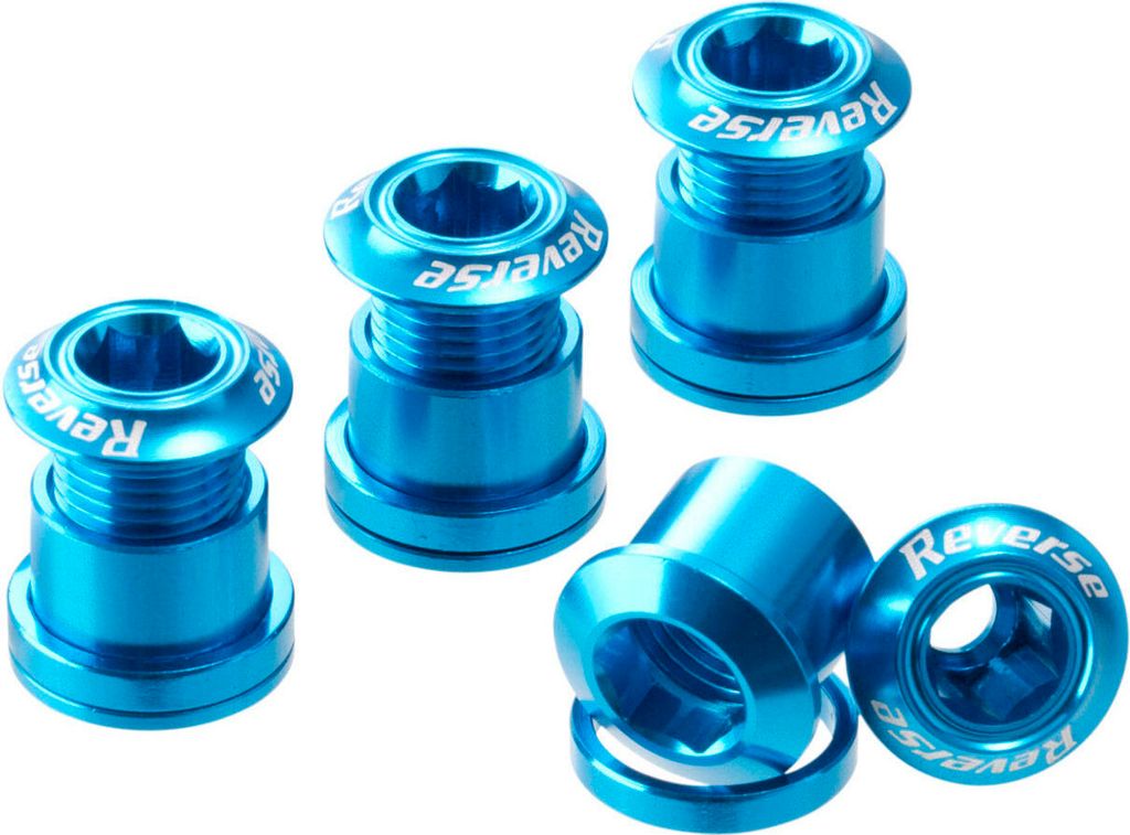 Reverse Kettenblattschrauben (4er Set) 7mm Hell Blau