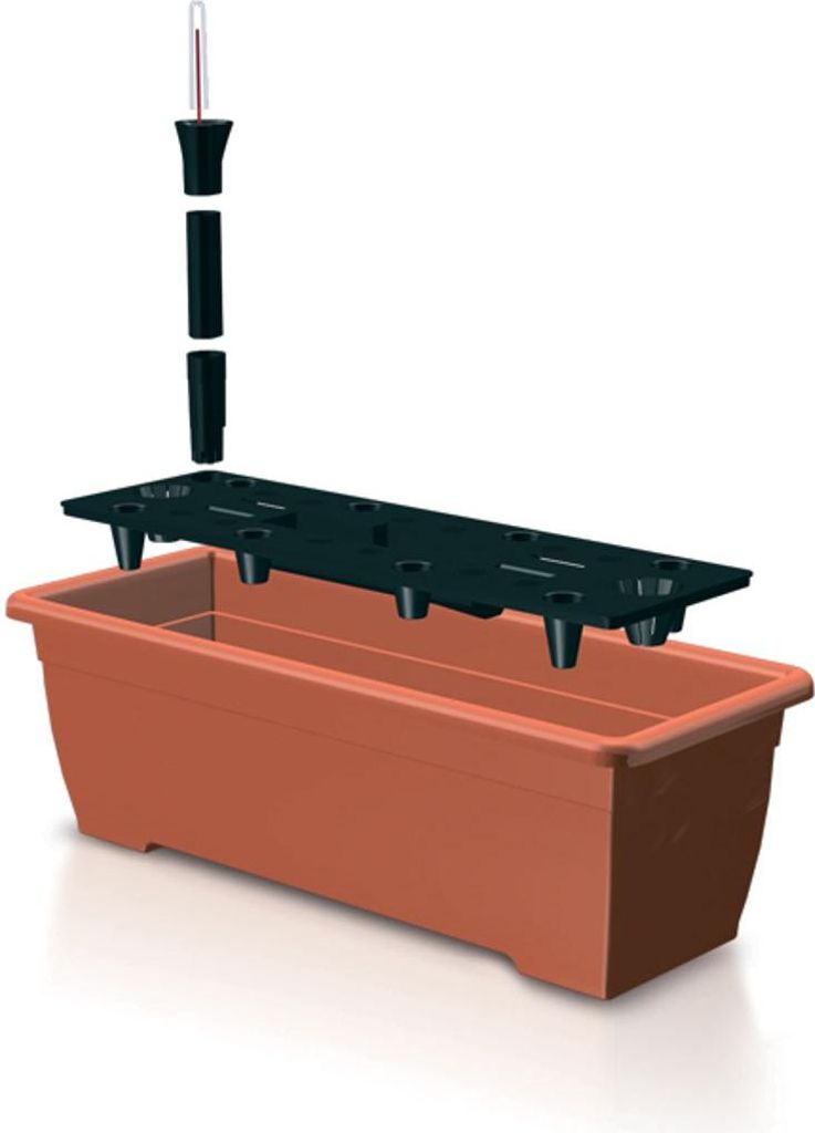 Prosperplast Blumenkasten mit Wasserspeicher BALCONY CAN Terrakotta 50 cm