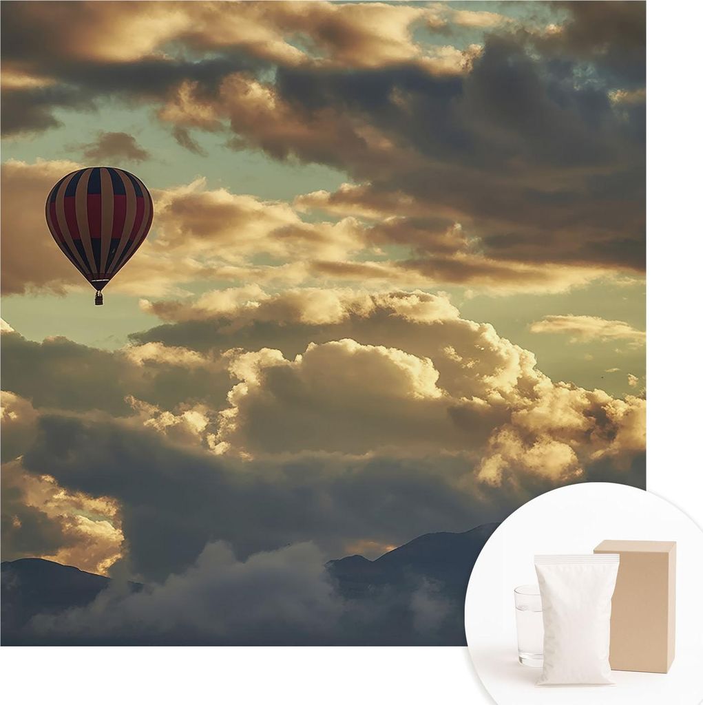 Fototapete - Wandbilder für Wohnzimmer - 250x250 cm - Dekorative Wandfolie - Modernes Design für Wanddekoration - Tapeten für Innenräume - Ball...