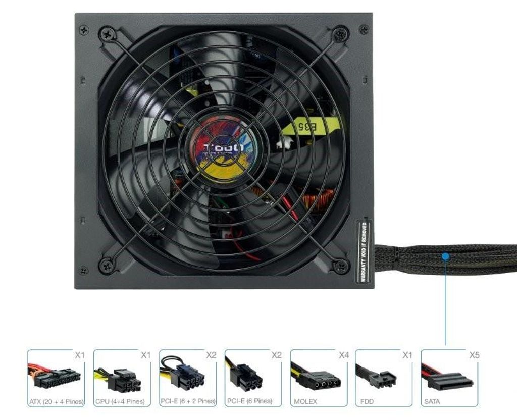 TooQ TQAPOLO-750SP, 750 W, 220 V, 50 - 60 Hz, 2,5 - 9 A, Productafbeelding 