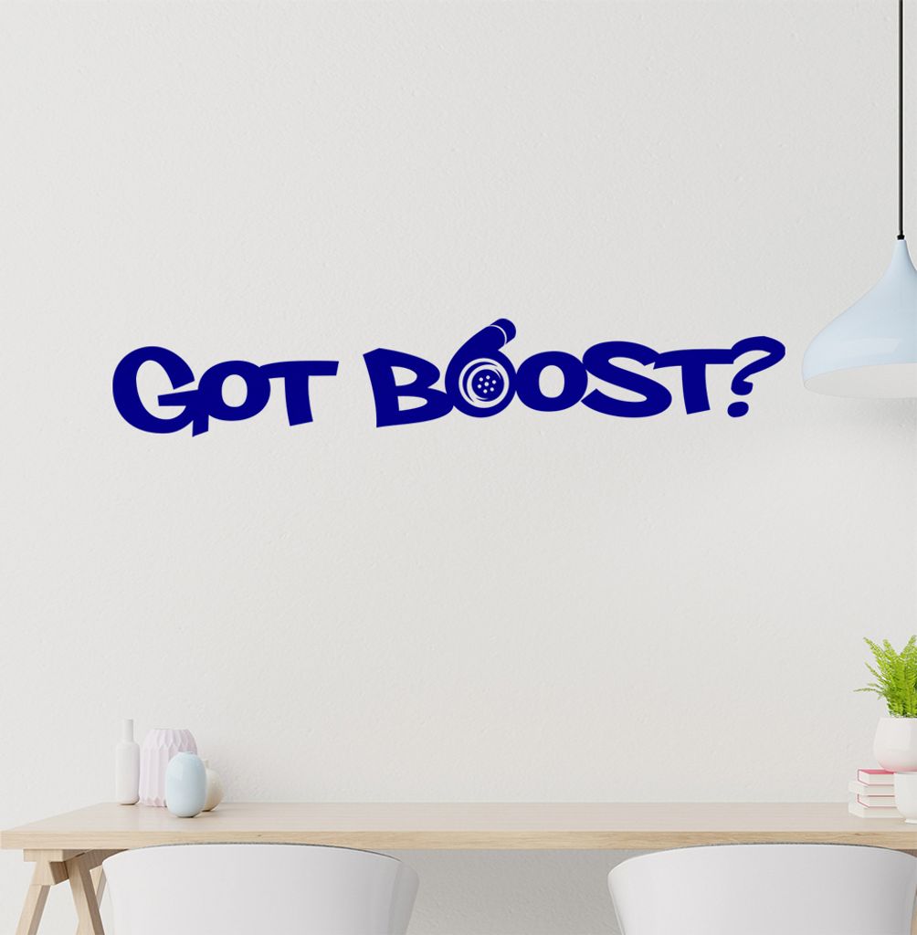 Got Boost Wandtattoo in 6 Größen - Wandaufkleber Wall Sticker - Dekoration, Küche, Wohnzimmer, Schlafzimmer, Badezimmer