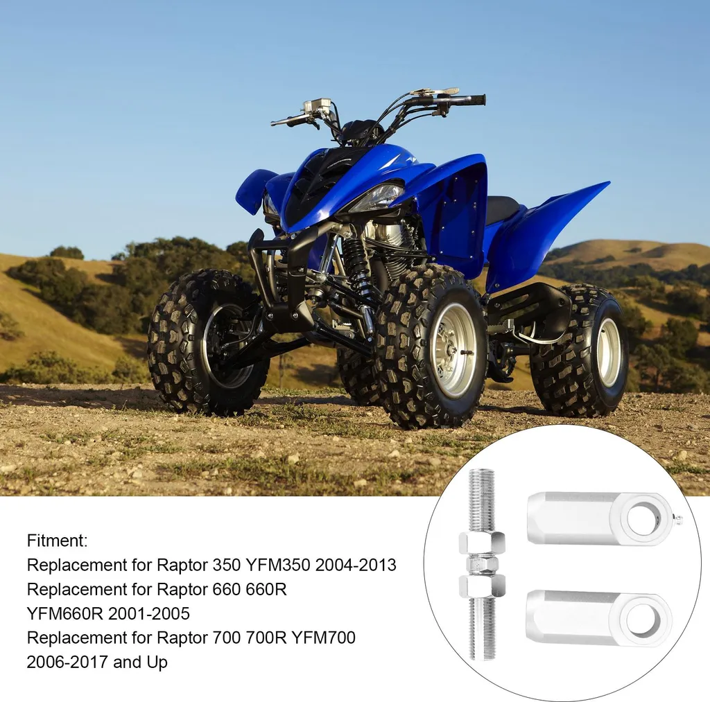 Kit rabaissement en alu argent pour Raptor YFM700 YFM660R 3 pièces