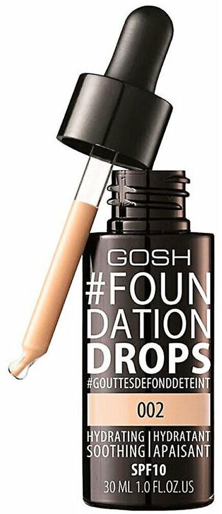 GOSH #Foundation Drops, Kvapkadlo, Tekuté, Suchá koža, Obrázok produktu 