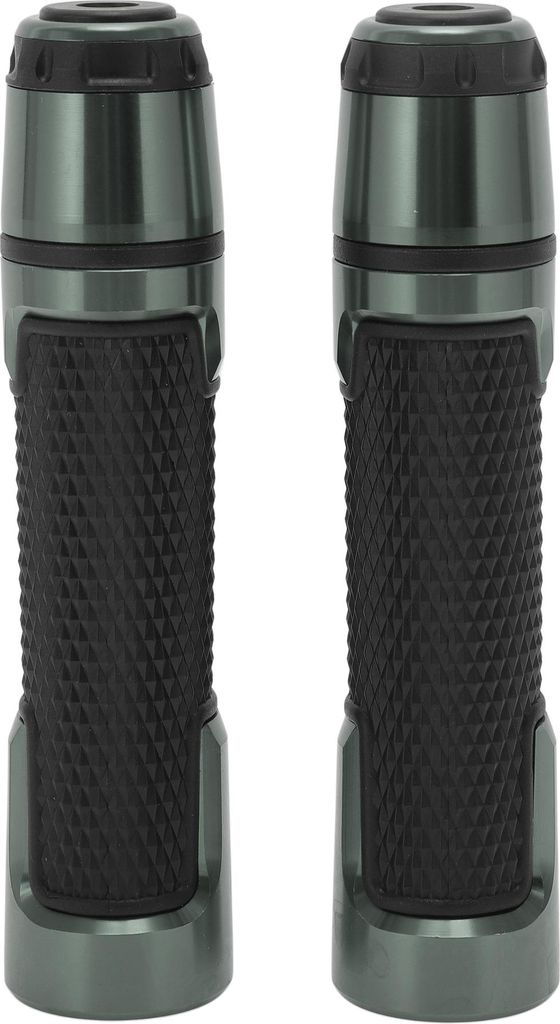 7/8" 22mm 15/16" 24mm Universelle Motorrad Handgriff Abdeckungen Rutschfest Aluminiumlegierung Gummi Lenker Endgriffe Titan Ton 1 Paar