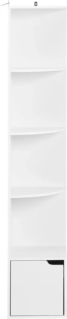 Rangement d'angle étroit pour optimiser les petits espaces blanc 158cm