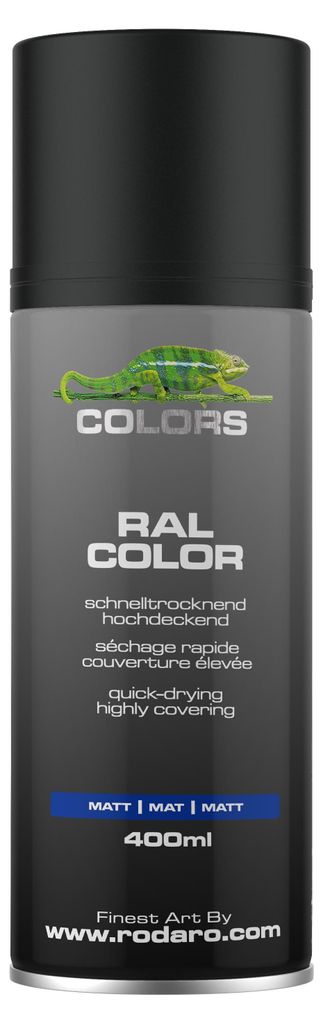 COLORS Sprühlack - 400ml Spraydose | Schwarz Matt Produktbild 