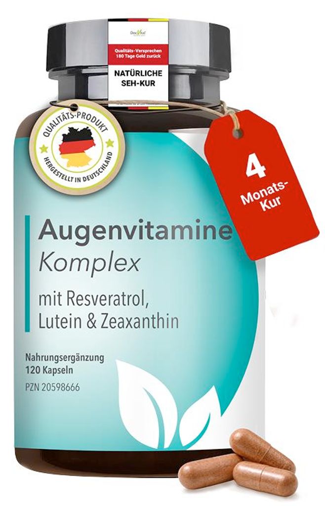 DocVital® Augenvitamine hochdosiert: Lutein Zeaxanthin Produktbild 