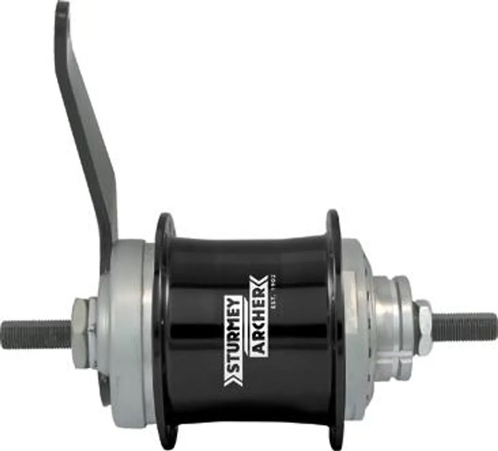 Moyeu Sturmey-Archer S2C Kick-Shift 36 trous noir avec frein torpédo
