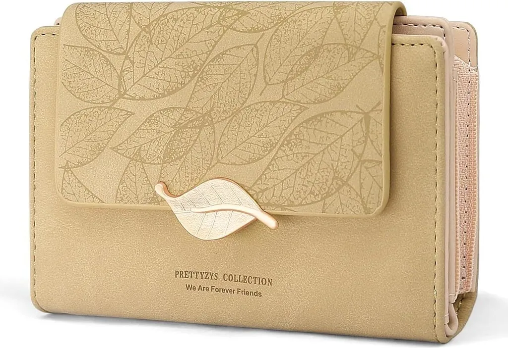 Portafoglio Donna Corto Finto Cuoio - 10 Tasche Carte e Zip Safety