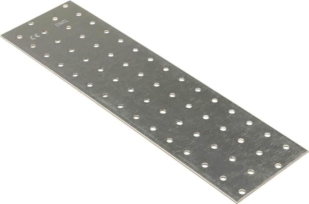 vidaXL Lochplatten 20 Stk. 2 mm 300x80 mm Verzinkter Stahl