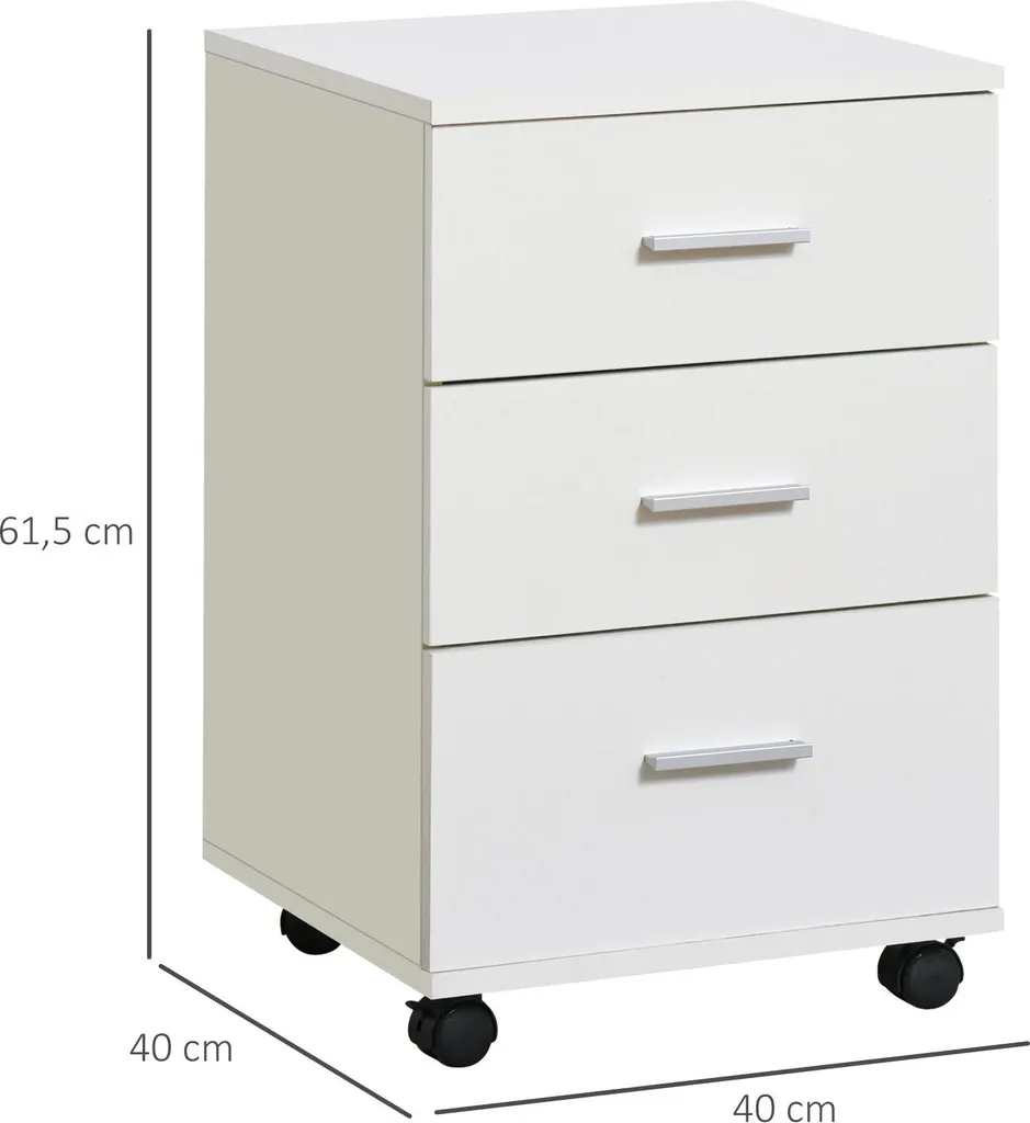 Caisson de bureau sécurisé pour ranger et protéger vos documents A4 61cm - 3