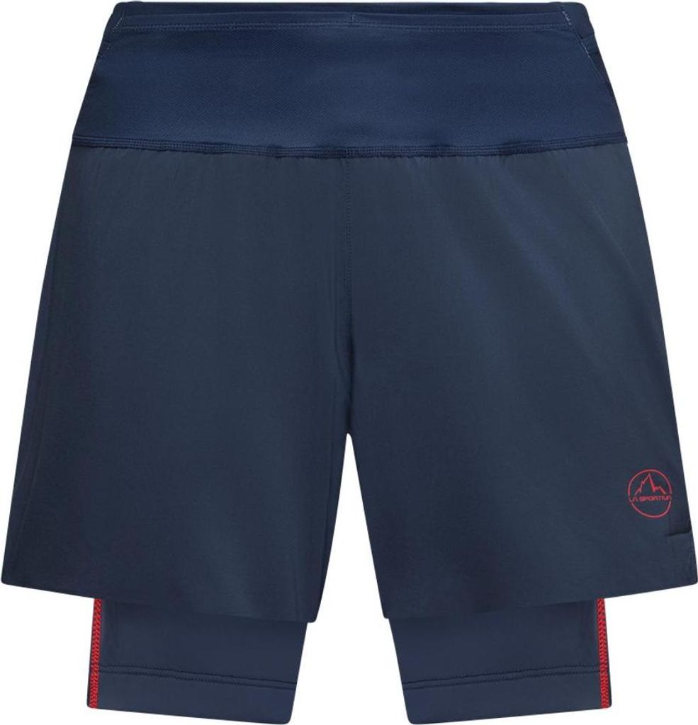 Ultra Distance Shorts M, Night Sky/Mountain Red, L, ZARS030B46R24L, Mountain Running Herren Shorts - La Sportiva