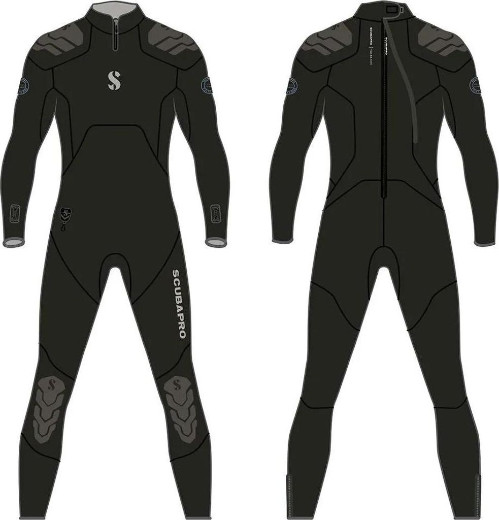 Scubapro Everflex Yulex 5/4 Mm Frau Tauchen Neoprenanzug Schwarz S Damen Schwarz S