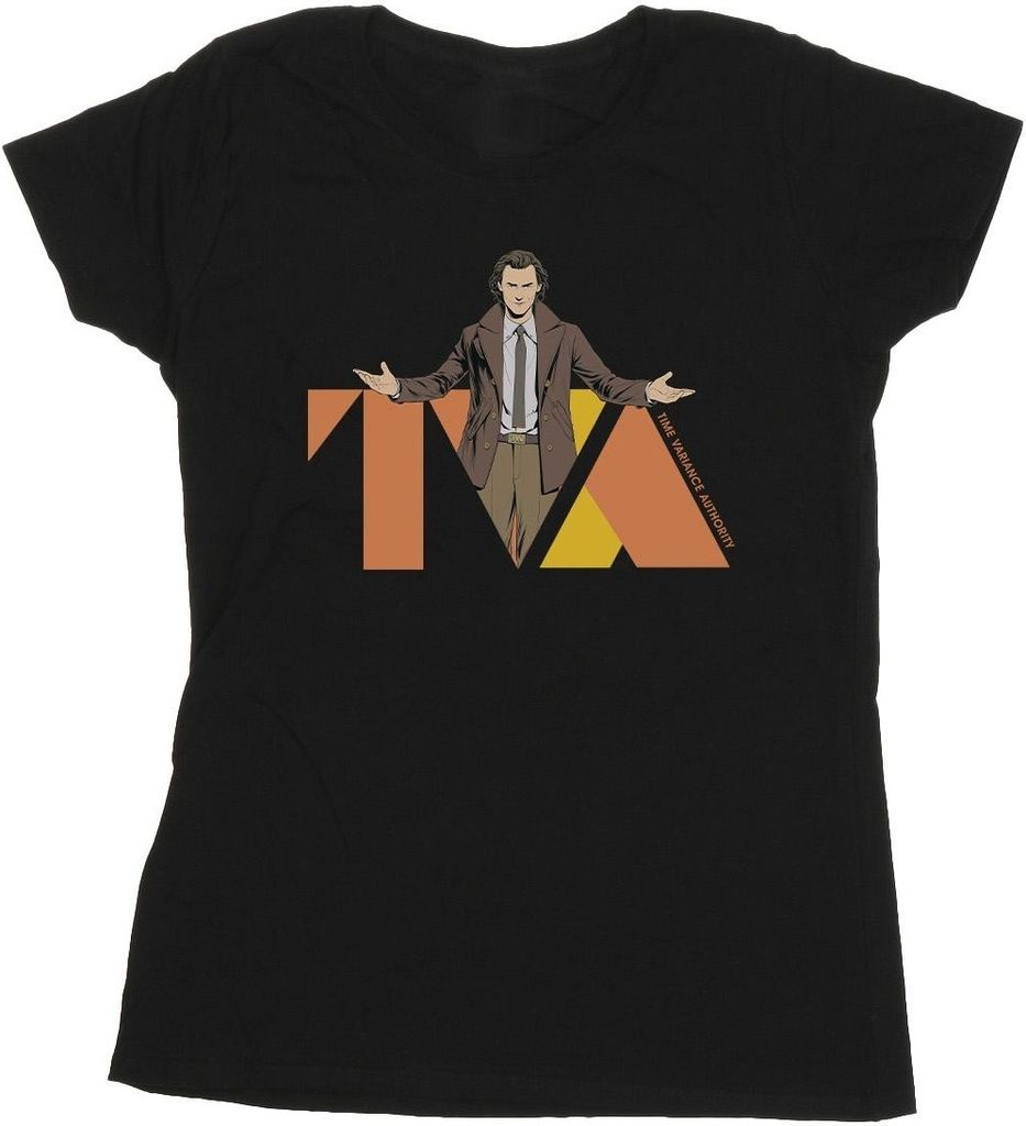 Marvel - "TVA" T-Shirt für Damen BI26294 (S) (Schwarz)