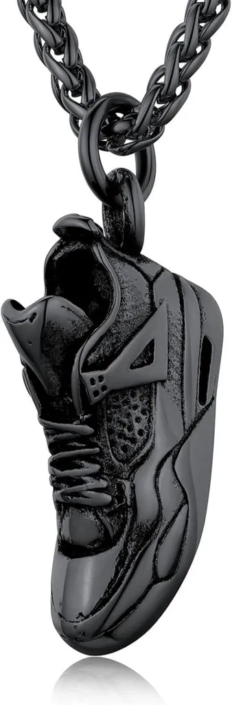 Collier Homme Pendentif Chaussure Sport pour Look Streetwear et Sportif 3D
