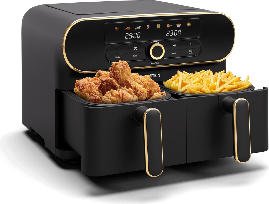 Klarstein AuraAir Color Touch Dual Friteuse sans huile – Image du produit 