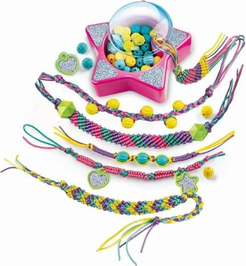 Clementoni Crazy Chic Set braccialetti dell'amicizia, set per creare gioielli con perline e fili, dai 7 anni in su - 2