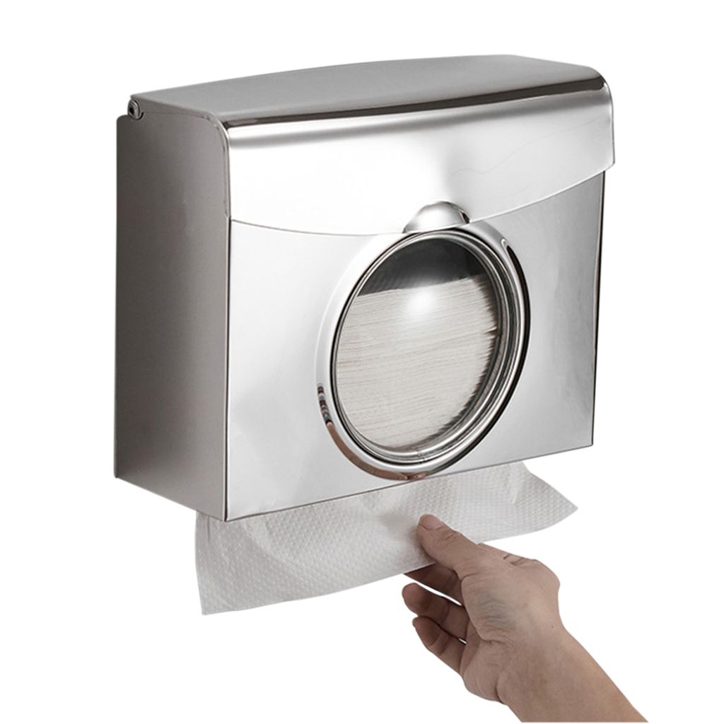 Edelstahl Papierspender Papierhandtuch Spender Faltpapier Handtuchspender Küche 