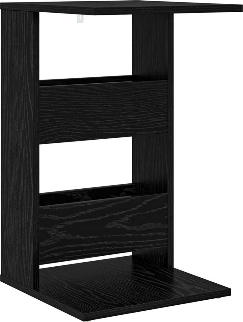 vidaXL Beistelltisch Schwarz Eichen-Optik 40 x 35 x 60,5 cm