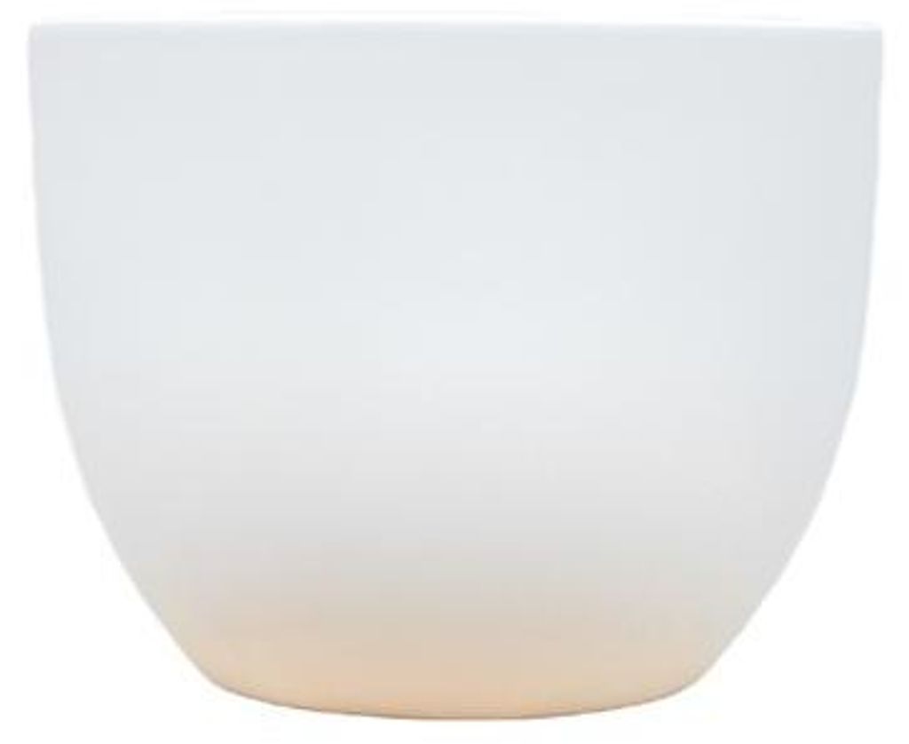 Pflanztopf Eggy Weiß – D55cm x H43cm – Moderner Blumentopf in Ei-Form – Mit Wasserablauf – Für Innen- & Außenbereiche – Dekotopf für ...