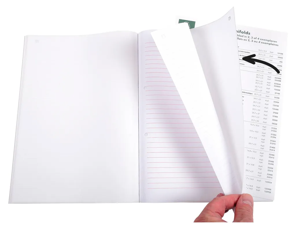 Carnet de Commande Autocopiant 50 Feuillets Lignés Exacompta 3136X x10 - 4