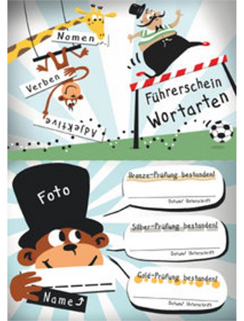 Wortarten - Klassensatz Führerscheine