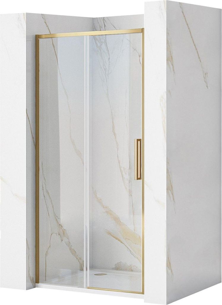 Rea Duschtür Rapid Slide 100 Gold Brush