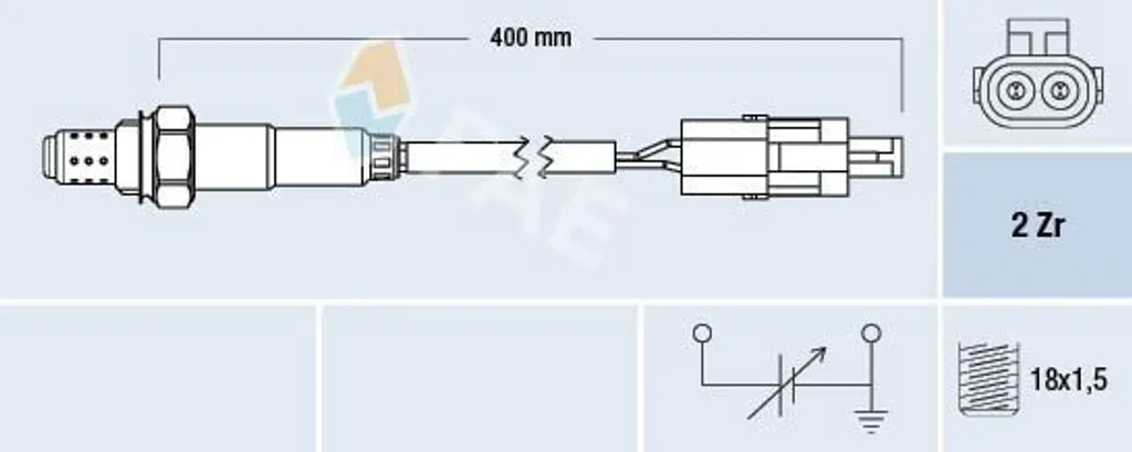 Sonde lambda 77773 FAE : Corrigez les ratés moteur Chevrolet Caprice III