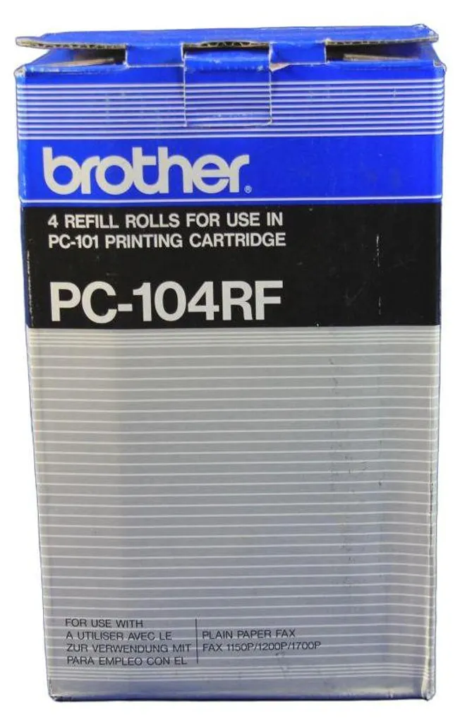 Recharge pour fax Brother PC-104RF transfert thermique noir bureau