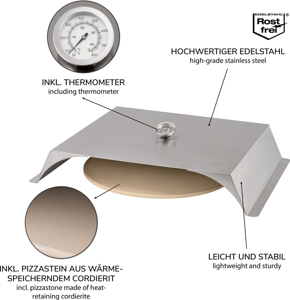 Witt Etna Fermo Pizza Oven Mat Black Starter Bundel