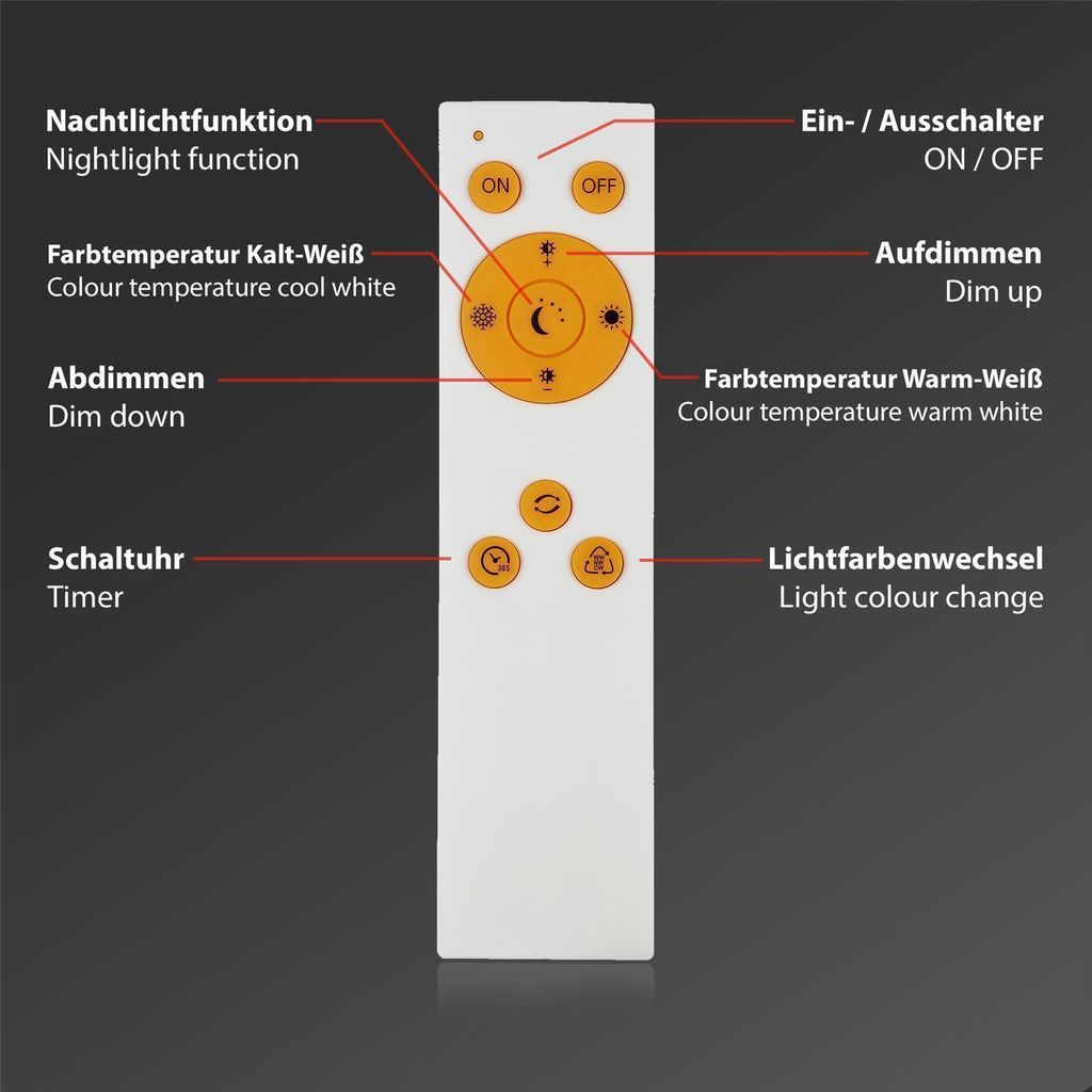 Di-Ka CCT LED Deckenleuchte Piatto ultraflach 100 x 25 cm Produktbild 13