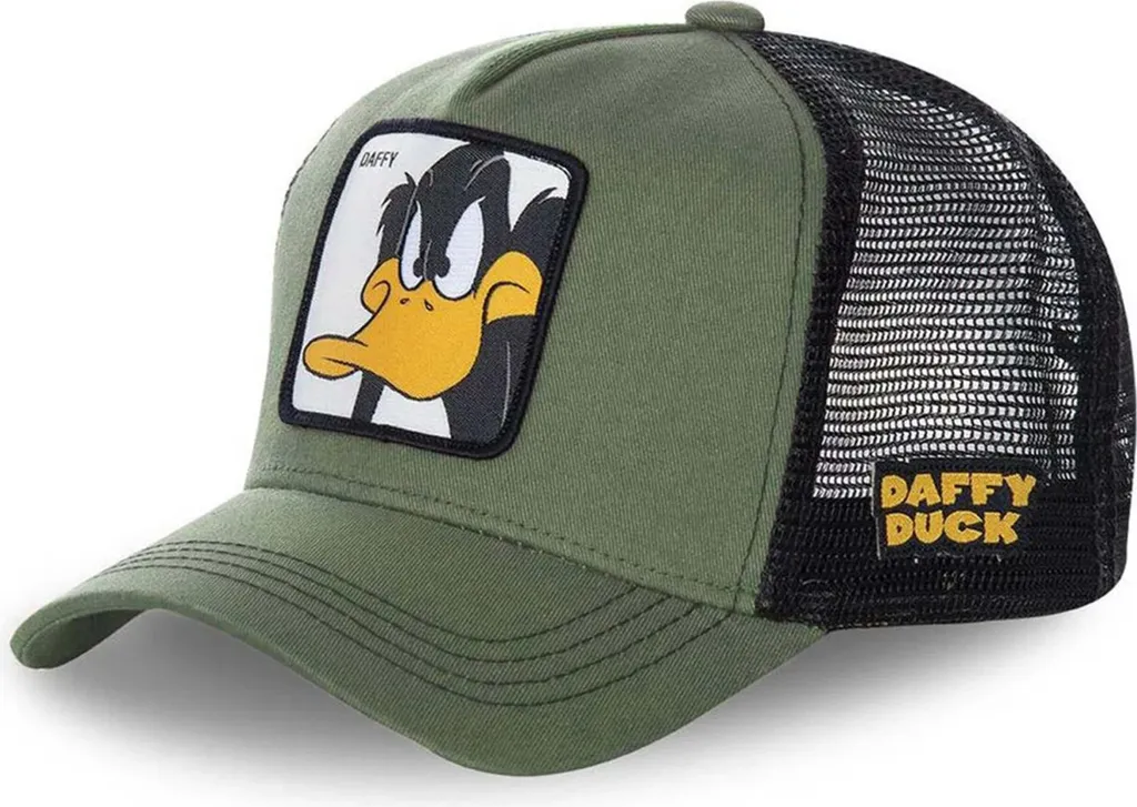 Casquette en Laine Verte Capslab Looney Tunes Design Ajustable Confort