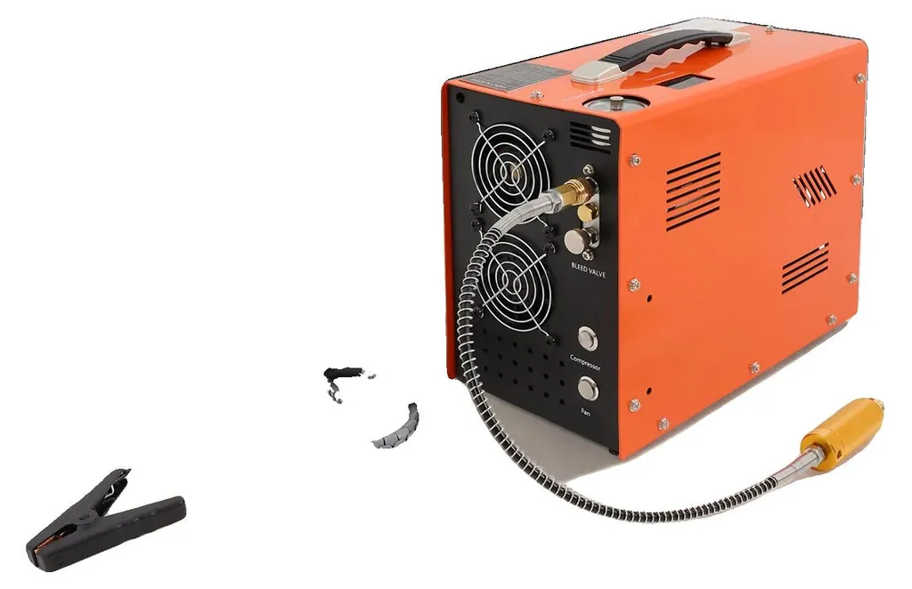 Mini compresseur portatif électrique pour voiture et vélo - Coloris Noir
