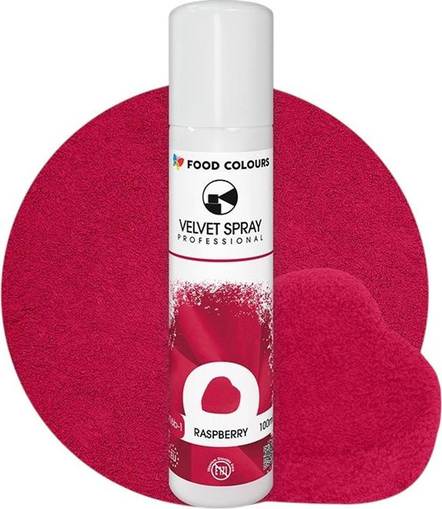 Wildlederspray Himbeere Lebensmittelfarbe Velvet 100 ml Produktbild 