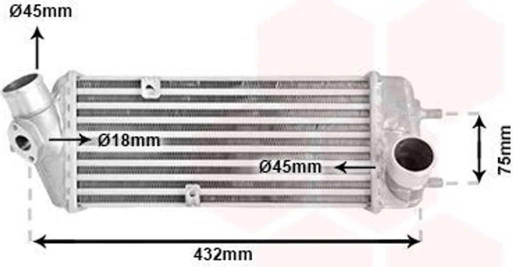 Refroidisseur d'air de suralimentation pour Accent 3 Turbo