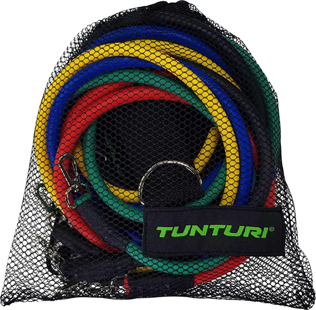 Kit Elastique Tunturi : Tubes Résistance pour Renforcement sans Douleur