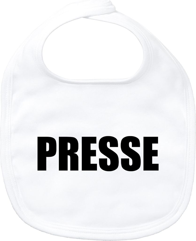 Huuraa Baby Lätzchen Presse Schriftzug White Klettverschluss Baumwolle Latz Geschenkidee