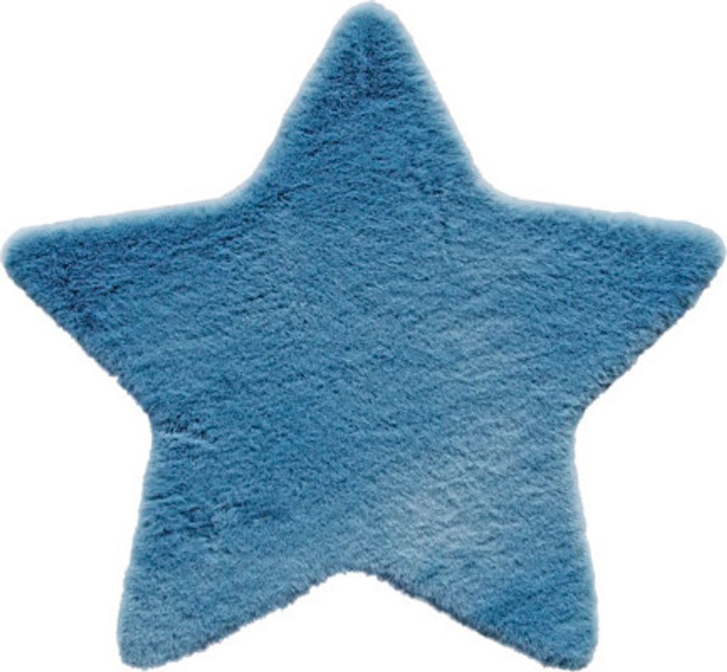 Teppich Romance Stern blau 80x80 cm