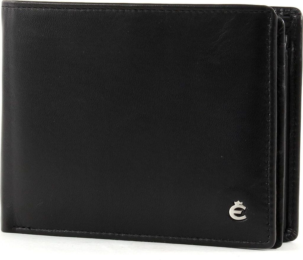 Esquire Cuir porte-monnaie Harry RFID Wallet Quer Black Image du produit 