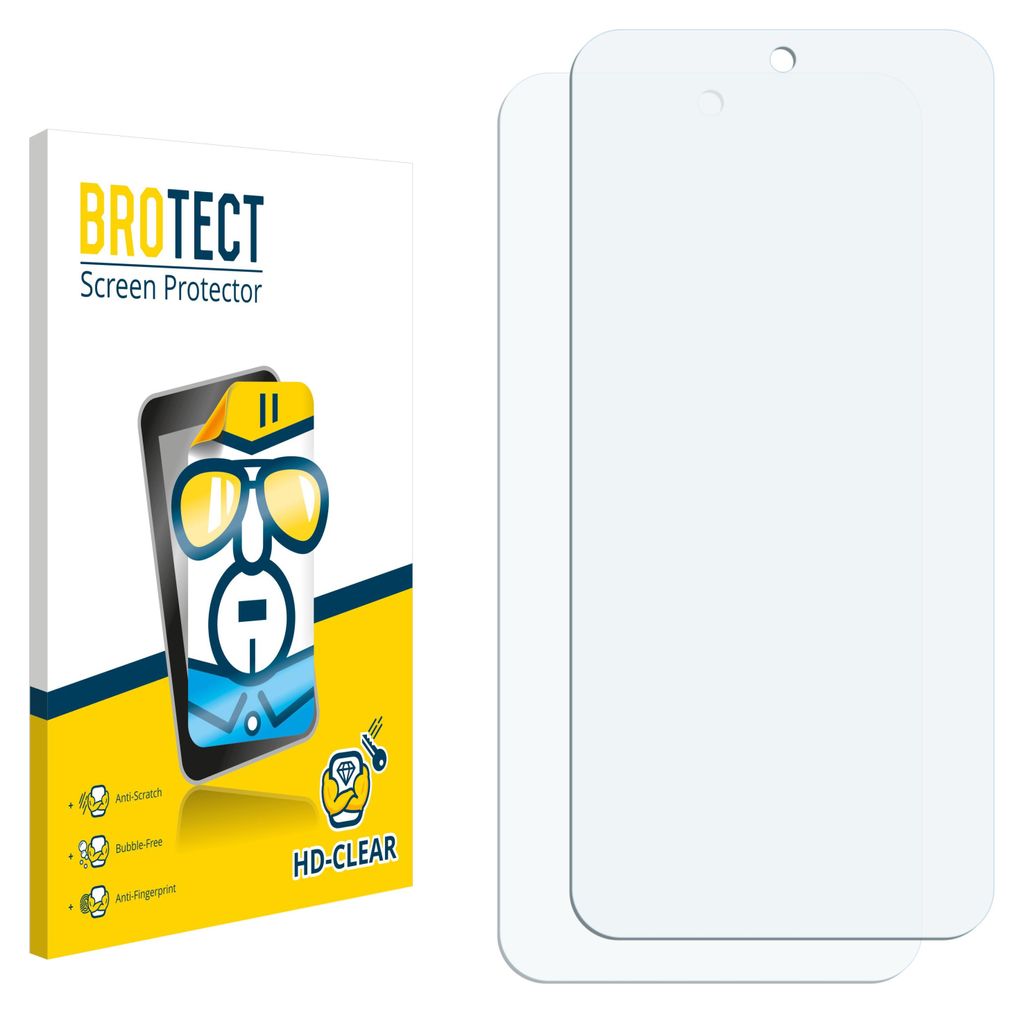 2x Für Honor Win Schutzfolie BROTECT Displayschutz Display Schutz Folie Klar Transparent