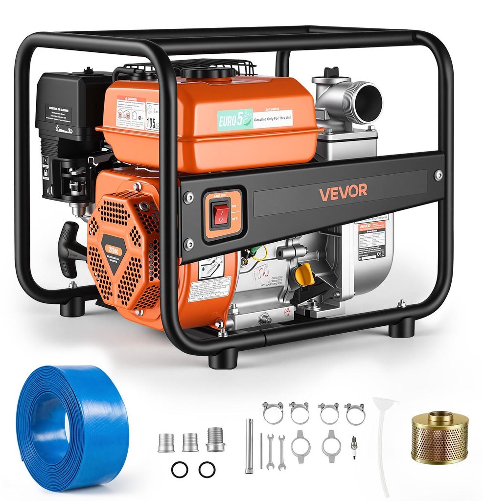 VEVOR benzínová vodná pumpa, 158 litrov za minútu, Obrázok produktu 
