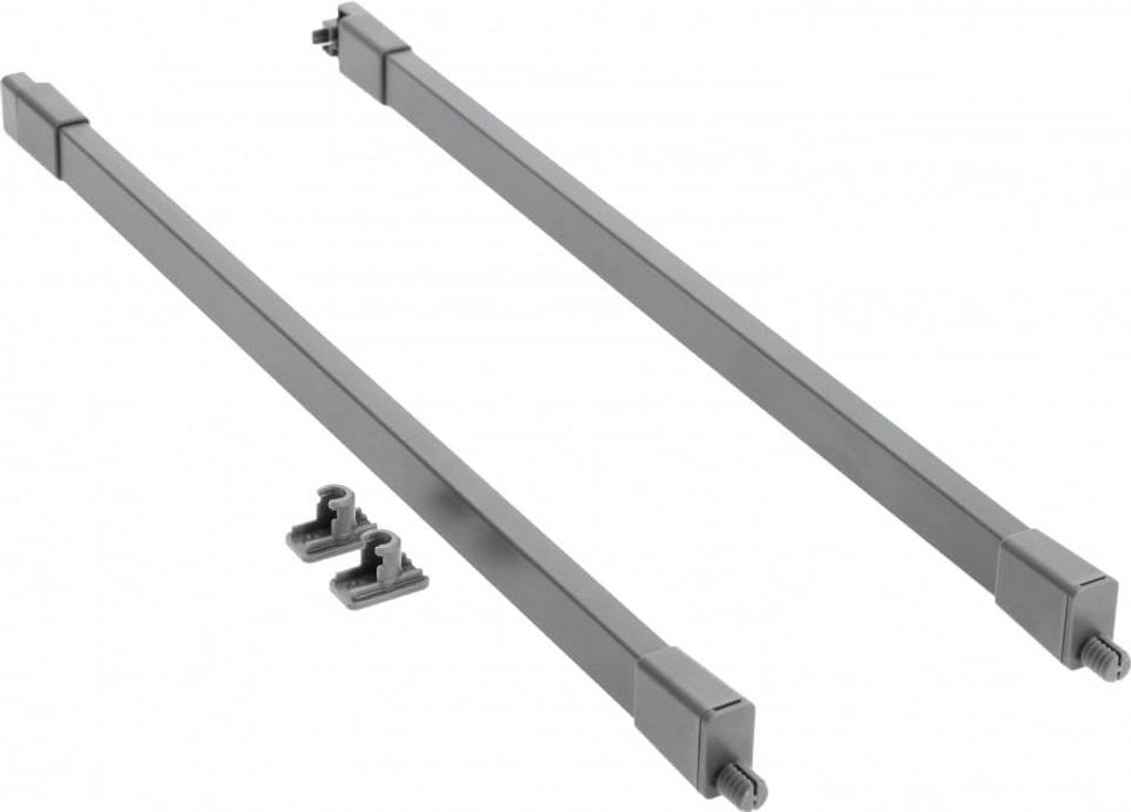 GTV - MBPRO Längsleiste Quadrat I Längsgeländer für Schubladen Modern Box Pro I Für Sichere Erhöhung Der Schublade I Für Schienen Lang = 450...