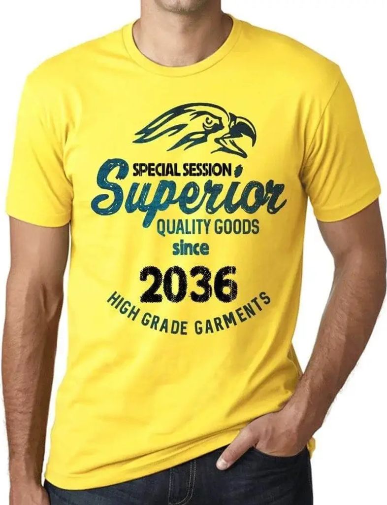 Herren Grafik T-Shirt Sondersitzung Hochwertige Waren seit 2036 – Special Session Superior Quality Goods Since 2036 – Öko-Verantwortlich Vintage