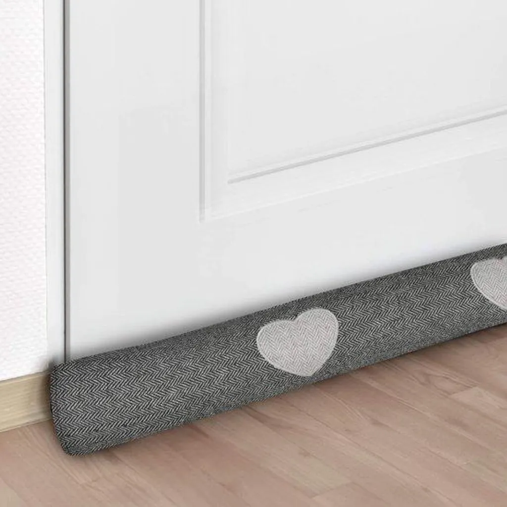Stop courants d'air 120 cm anthracite, boudin isolant pour économie énergie